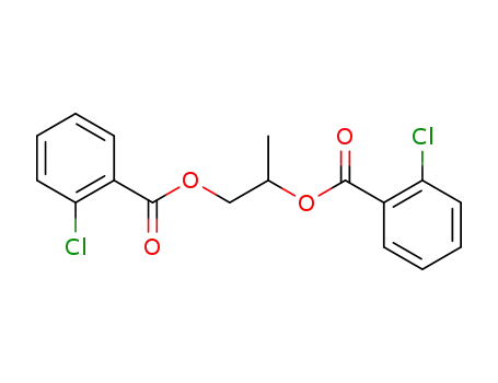 Molecular Structure of 67286-14-0 (Benzoic acid, 2-chloro-, 1-methyl-1,2-ethanediyl ester)