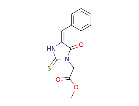 (4-benzyliden-5-oxo-2-thioxo-imidazolidin-1-yl)-acetic acid methyl ester