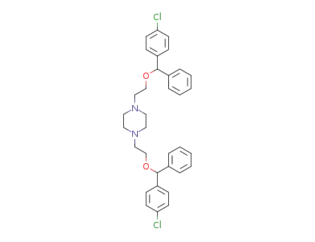 1,4-bis-[2-(4-chloro-benzhydryloxy)-ethyl]-piperazine