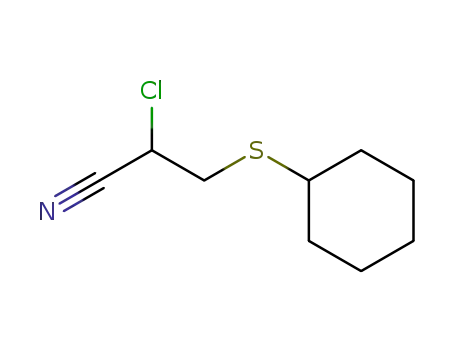 2-chloro-3-cyclohexylmercapto-propionitrile