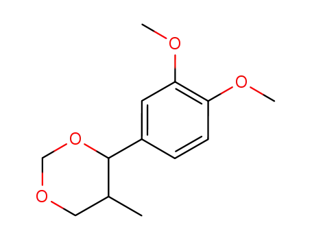 Molecular Structure of 5695-88-5 (4-(3,4-dimethoxy-phenyl)-5-methyl-[1,3]dioxane)