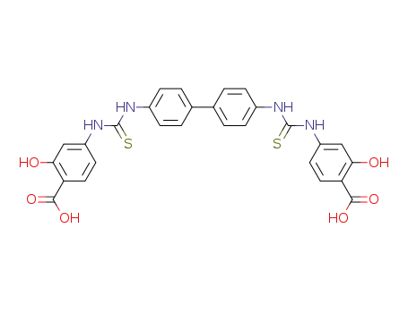 4,4'-Bis-[<i>N</i>'-(4-carboxy-3-hydroxy-phenyl)-thioureido]-biphenyl