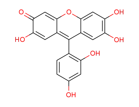 3H-Xanthen-3-one, 9-(2,4-dihydroxyphenyl)-2,6,7-trihydroxy-