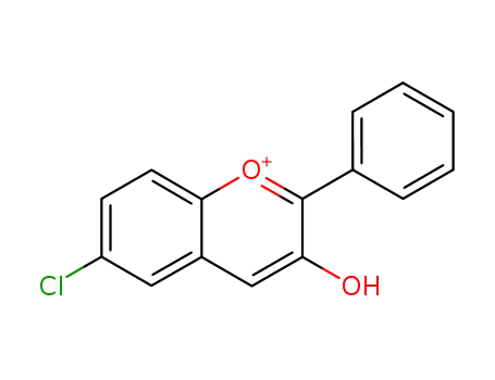 6-chloro-3-hydroxy-2-phenyl-chromenylium