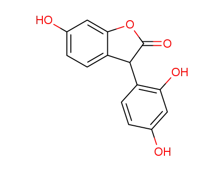 Molecular Structure of 60025-91-4 (2(3H)-Benzofuranone, 3-(2,4-dihydroxyphenyl)-6-hydroxy-)
