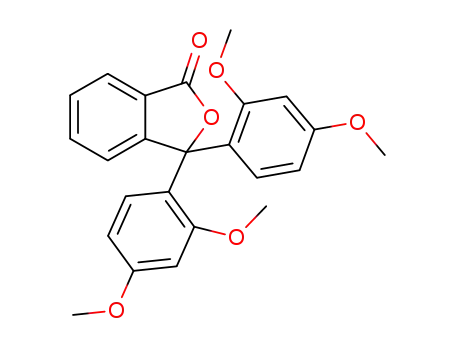 3,3-bis-(2,4-dimethoxy-phenyl)-3<i>H</i>-isobenzofuran-1-one