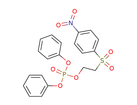 phosphoric acid-[2-(4-nitro-benzenesulfonyl)-ethyl ester]-diphenyl ester