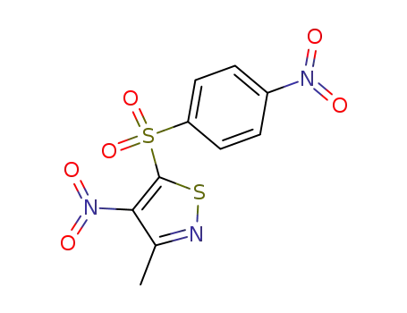3-methyl-4-nitro-5-(4-nitro-benzenesulfonyl)-isothiazole