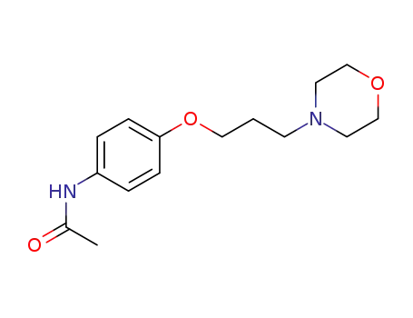 Molecular Structure of 7107-43-9 (<i>N</i>-[4-(3-morpholin-4-yl-propoxy)-phenyl]-acetamide)