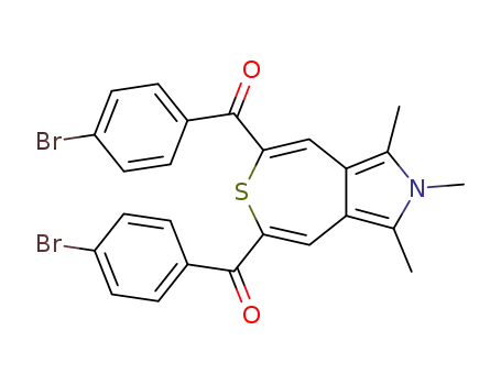 <i>C</i>,<i>C</i>'-bis-(4-bromo-phenyl)-<i>C</i>,<i>C</i>'-(1,2,3-trimethyl-2<i>H</i>-thiepino[4,5-<i>c</i>]pyrrole-5,7-diyl)-bis-methanone