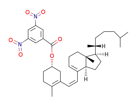 Molecular Structure of 29906-84-1 ((3<i>S</i>)-3-(3,5-dinitro-benzoyloxy)-9,10-seco-cholesta-5<sup>(10)</sup>,6<i>c</i>,8-triene)