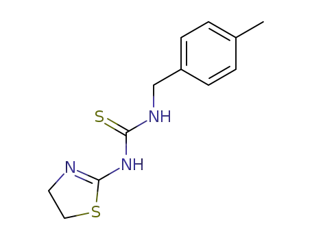Molecular Structure of 104742-40-7 (1-(4,5-dihydro-thiazol-2-yl)-3-(4-methyl-benzyl)-thiourea)