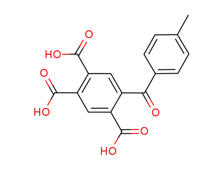 Molecular Structure of 847802-80-6 (1,2,4-Benzenetricarboxylic acid, 5-(4-methylbenzoyl)-)
