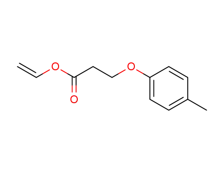 Molecular Structure of 13630-46-1 (3-p-Tolyloxy-propionsaeure-vinylester)