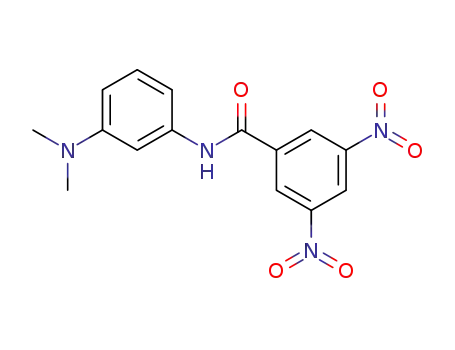 Molecular Structure of 108299-43-0 (3,5-dinitro-benzoic acid-(3-dimethylamino-anilide))
