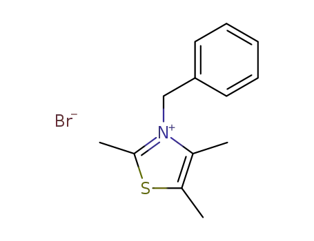 Molecular Structure of 21023-85-8 (3-Benzyl-2,4,5-trimethyl-thiazolium-bromid)