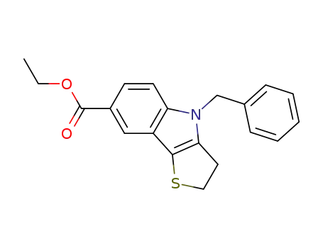 4-benzyl-3,4-dihydro-2<i>H</i>-thieno[3,2-<i>b</i>]indole-7-carboxylic acid ethyl ester