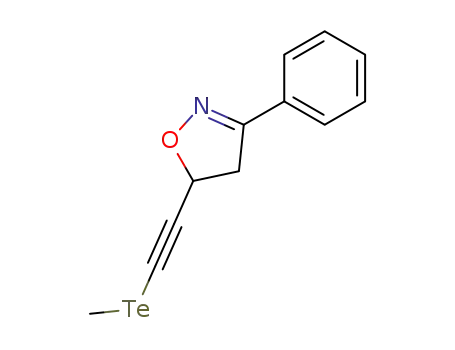 Molecular Structure of 4872-56-4 (5-methyltellanylethynyl-3-phenyl-4,5-dihydro-isoxazole)