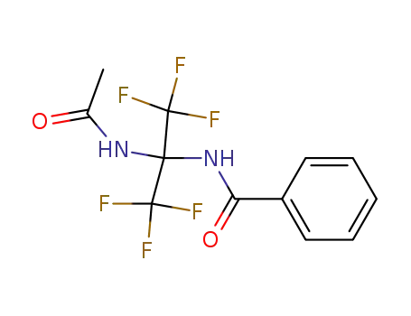 2-Acetamino-2-benzoylamino-hexafluor-propan