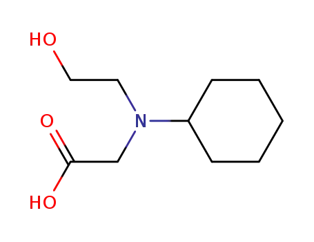 Molecular Structure of 67992-31-8 (N-Cyclohexyl-N-(2-hydroxyethyl)-aminoessigsaeure)