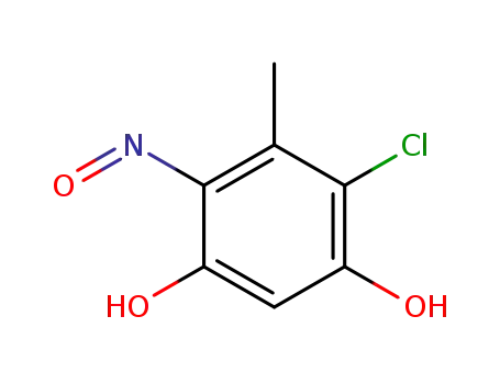 Molecular Structure of 861071-95-6 (4-chloro-5-methyl-6-nitroso-resorcinol)