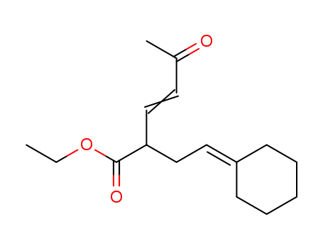 1-Cyclohexyliden-6-oxo-hept-4-en-3-carbonsaeure-ethylester
