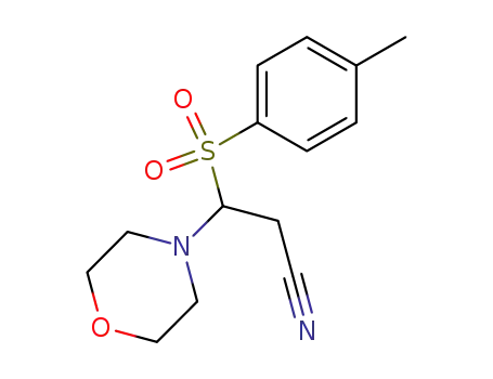3-morpholin-4-yl-3-(toluene-4-sulfonyl)-propionitrile