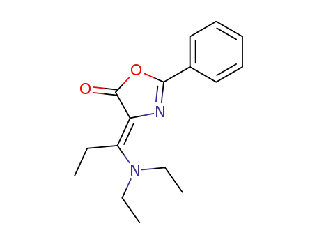 4-((<i>Z</i>)-1-diethylamino-propylidene)-2-phenyl-4<i>H</i>-oxazol-5-one