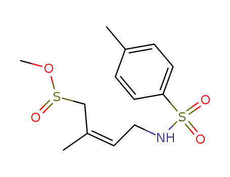 (Z)-2-Methyl-4-(toluene-4-sulfonylamino)-but-2-ene-1-sulfinic acid methyl ester