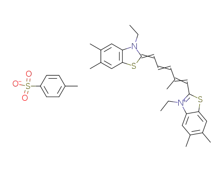 1,5-bis-(3-ethyl-5,6-dimethyl-benzothiazol-2-yl)-2-methyl-pentamethinium; toluene-4-sulfonate