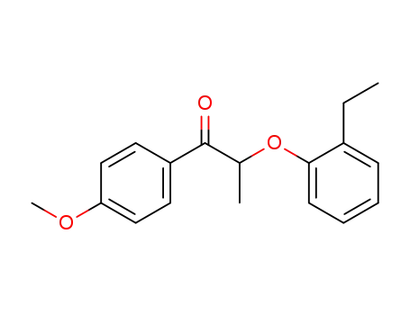 4-Methoxy-α-<2-aethyl-phenoxy>-propiophenon