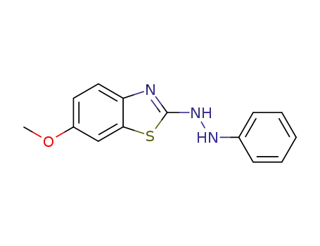 Molecular Structure of 61261-78-7 (2(3H)-Benzothiazolone, 6-methoxy-, phenylhydrazone)