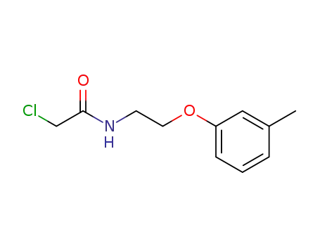 Molecular Structure of 50911-71-2 (2-CHLORO-N-[2-(3-METHYLPHENOXY)ETHYL]ACETAMIDE)