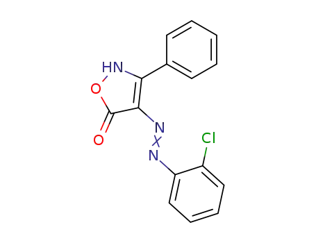 Molecular Structure of 16428-97-0 (3-phenyl-isoxazole-4,5-dione 4-[(2-chloro-phenyl)-hydrazone])