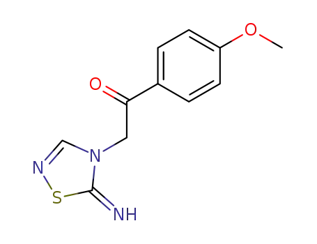 Ethanone, 2-(5-imino-1,2,4-thiadiazol-4(5H)-yl)-1-(4-methoxyphenyl)-