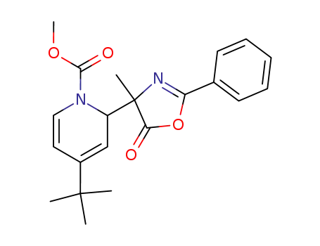 4-<i>tert</i>-butyl-2-(4-methyl-5-oxo-2-phenyl-4,5-dihydro-oxazol-4-yl)-2<i>H</i>-pyridine-1-carboxylic acid methyl ester