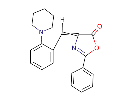 2-phenyl-4-(2-piperidin-1-yl-benzylidene)-4<i>H</i>-oxazol-5-one
