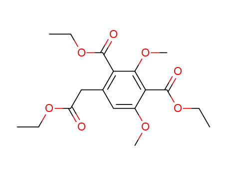 1,3-Benzenedicarboxylic acid, 4-(2-ethoxy-2-oxoethyl)-2,6-dimethoxy-,
diethyl ester