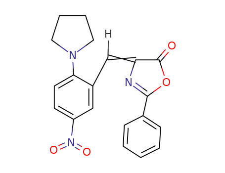 4-(5-nitro-2-pyrrolidin-1-yl-benzylidene)-2-phenyl-4<i>H</i>-oxazol-5-one