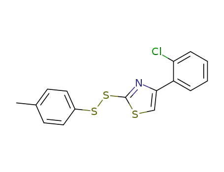 4-(2-chloro-phenyl)-2-<i>p</i>-tolyldisulfanyl-thiazole
