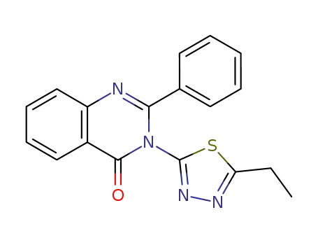 3-(5-ethyl-[1,3,4]thiadiazol-2-yl)-2-phenyl-3<i>H</i>-quinazolin-4-one