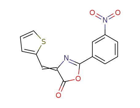 2-(3-nitro-phenyl)-4-thiophen-2-ylmethylene-4<i>H</i>-oxazol-5-one