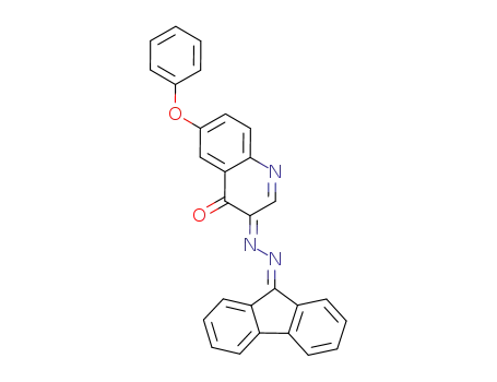 Molecular Structure of 124107-84-2 (6-phenoxy-quinoline-3,4-dione-3-fluoren-9-ylidenehydrazone)