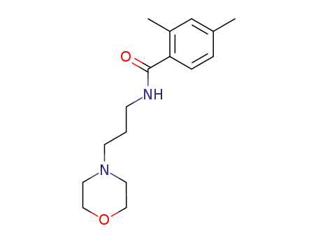 Molecular Structure of 94373-54-3 (2,4-dimethyl-<i>N</i>-(3-morpholin-4-yl-propyl)-benzamide)