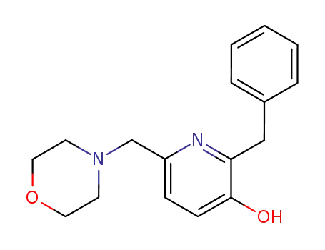 Molecular Structure of 41922-17-2 (2-benzyl-6-morpholin-4-ylmethyl-pyridin-3-ol)