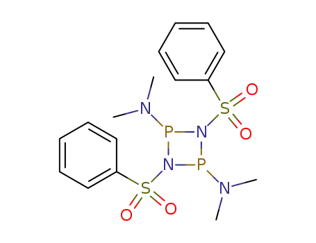 1,3-Bis-benzenesulfonyl-N,N,N',N'-tetramethyl-[1,3,2,4]diazadiphosphetidine-2,4-diamine