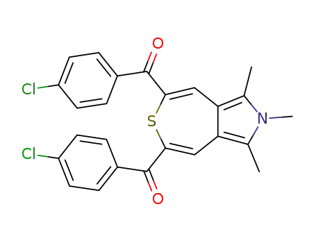 <i>C</i>,<i>C</i>'-bis-(4-chloro-phenyl)-<i>C</i>,<i>C</i>'-(1,2,3-trimethyl-2<i>H</i>-thiepino[4,5-<i>c</i>]pyrrole-5,7-diyl)-bis-methanone