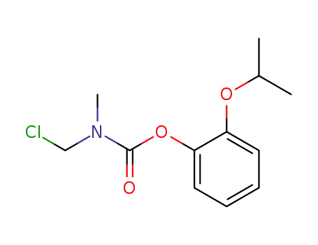 Molecular Structure of 39074-56-1 (Chloromethyl-methyl-carbamic acid 2-isopropoxy-phenyl ester)