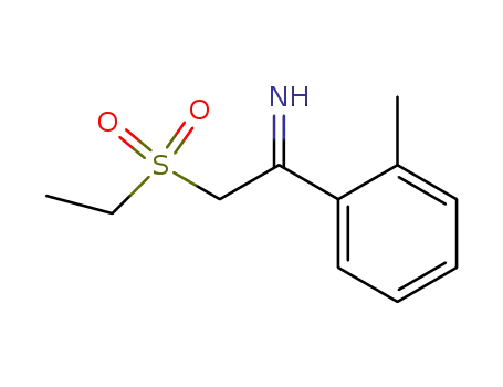 Molecular Structure of 69143-31-3 (2-ethanesulfonyl-1-<i>o</i>-tolyl-ethylideneamine)