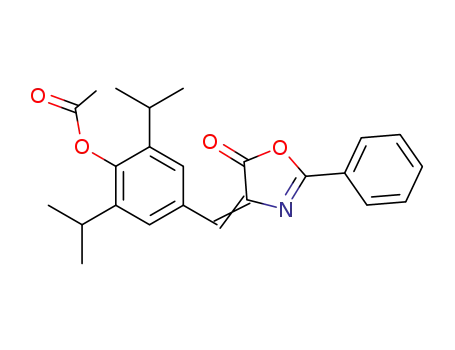 4-(4-acetoxy-3,5-diisopropyl-benzylidene)-2-phenyl-4<i>H</i>-oxazol-5-one